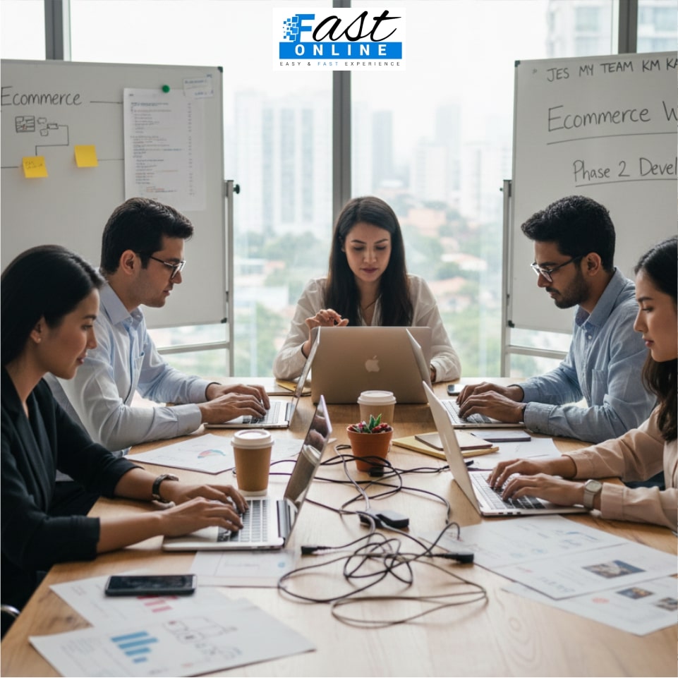 People working On Ecommerce Website